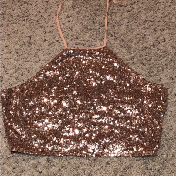 Gold Sequence Top - Picture 2 of 7